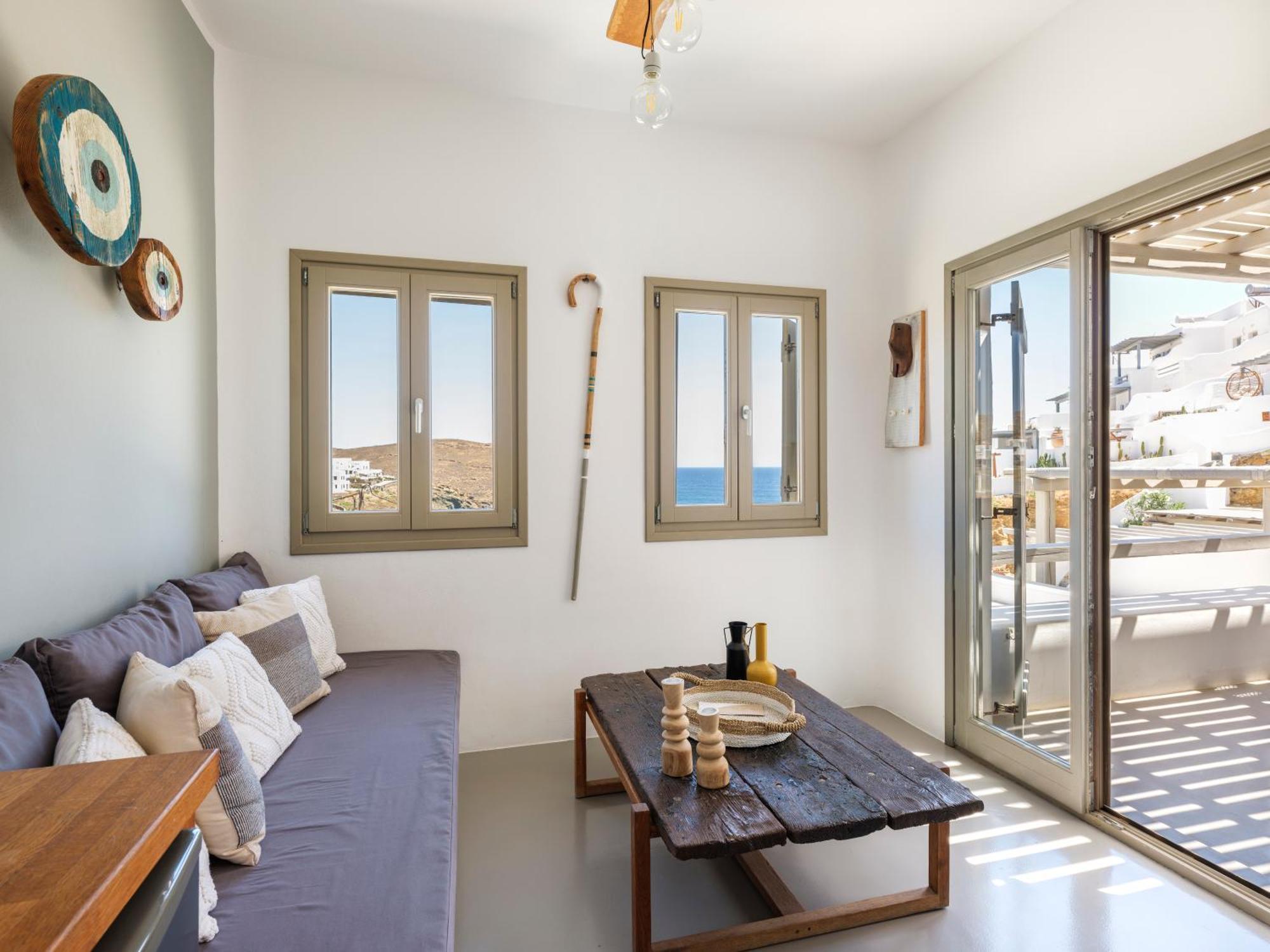 Sea Rock & Sky Private Mykonos Residence Merchia Beach Exterior foto