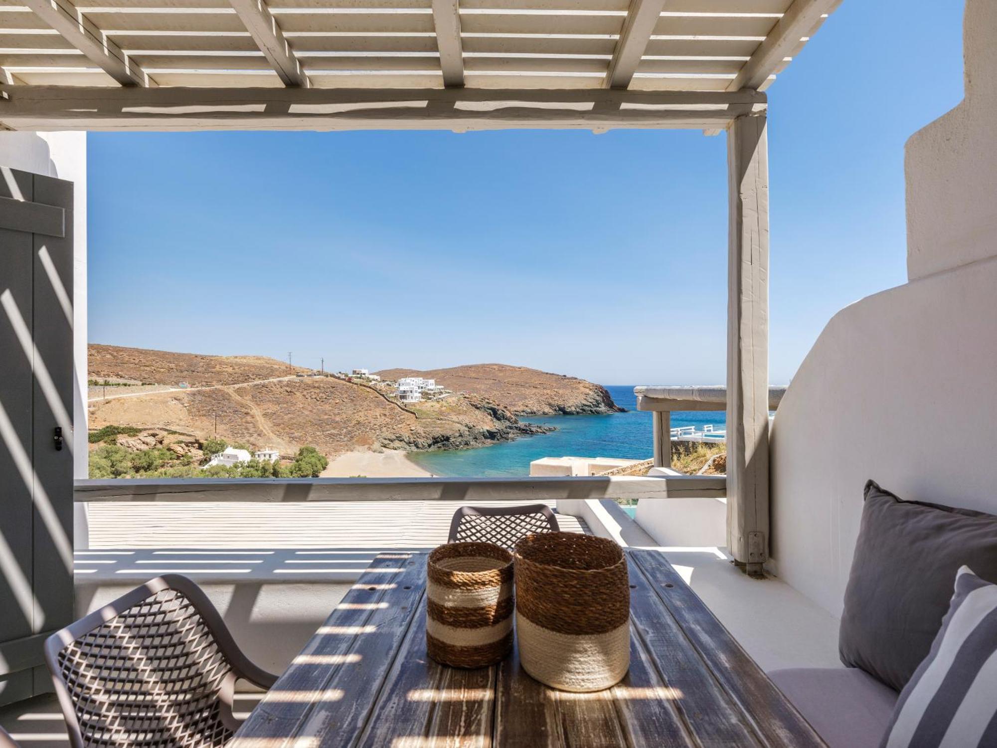 Sea Rock & Sky Private Mykonos Residence Merchia Beach Exterior foto