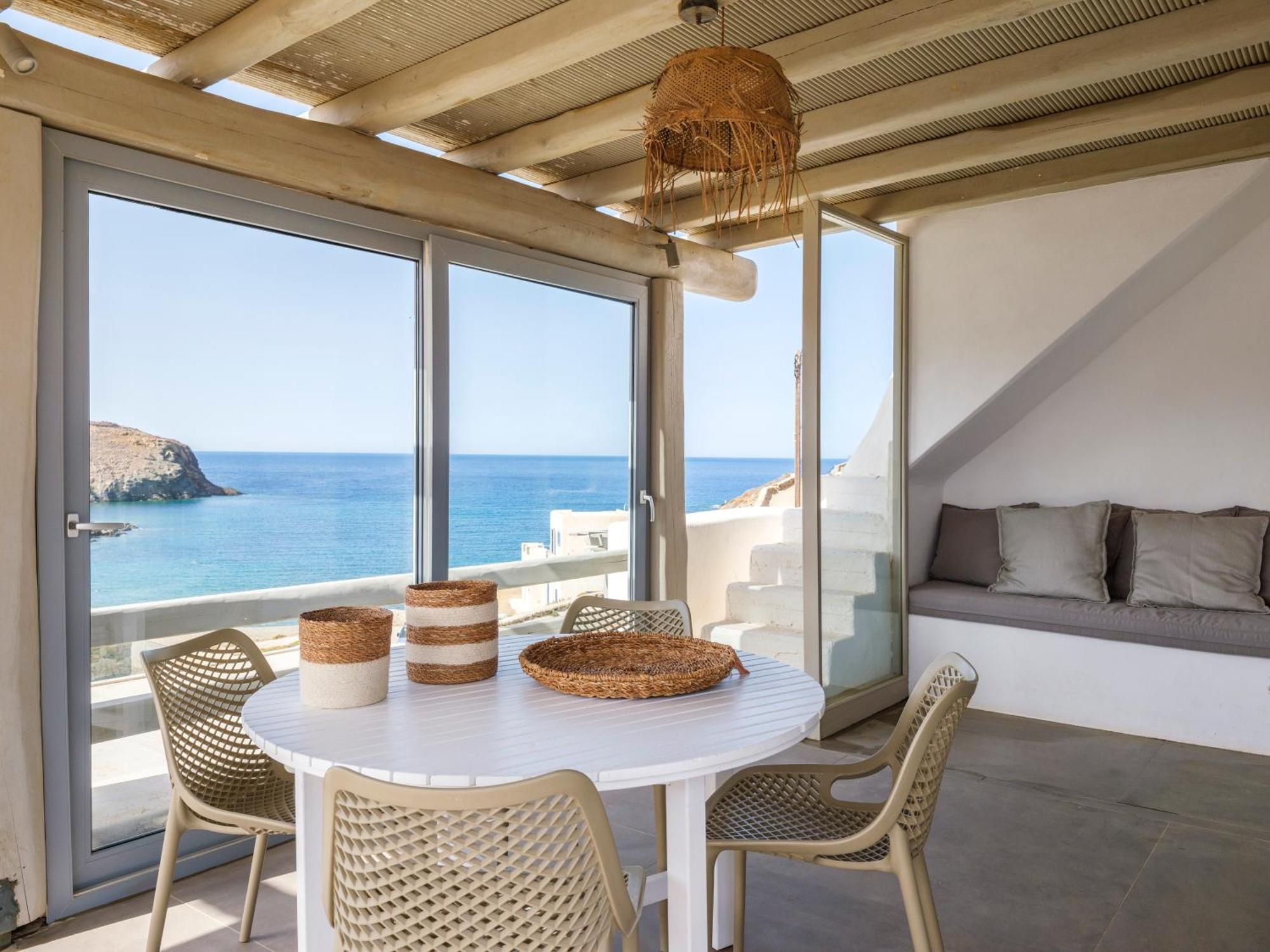 Sea Rock & Sky Private Mykonos Residence Merchia Beach Exterior foto